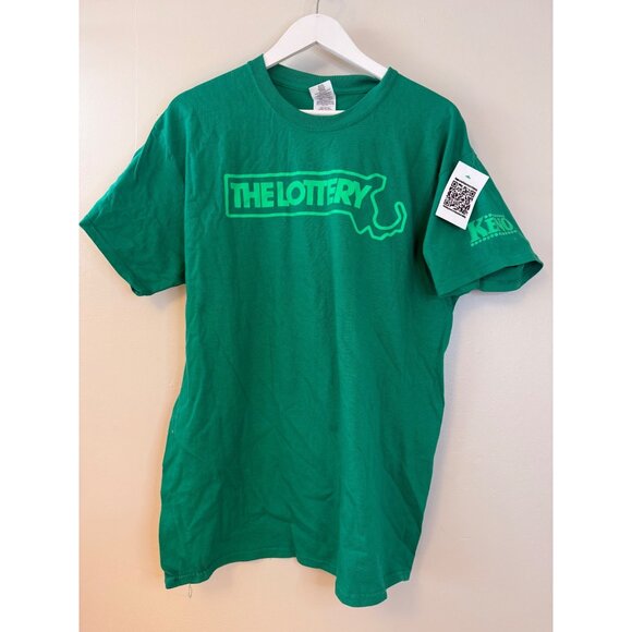 Gildan Other - Massachusetts Lottery Keno Green T-Shirt Gildan Ultra Cotton NWT Mens LG